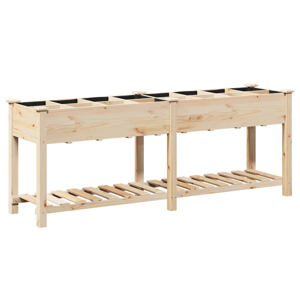 vidaXL Blumentopf Garten-Pflanzgefäß Beige 203,5 x 53 x 76,5 cm (1 St)