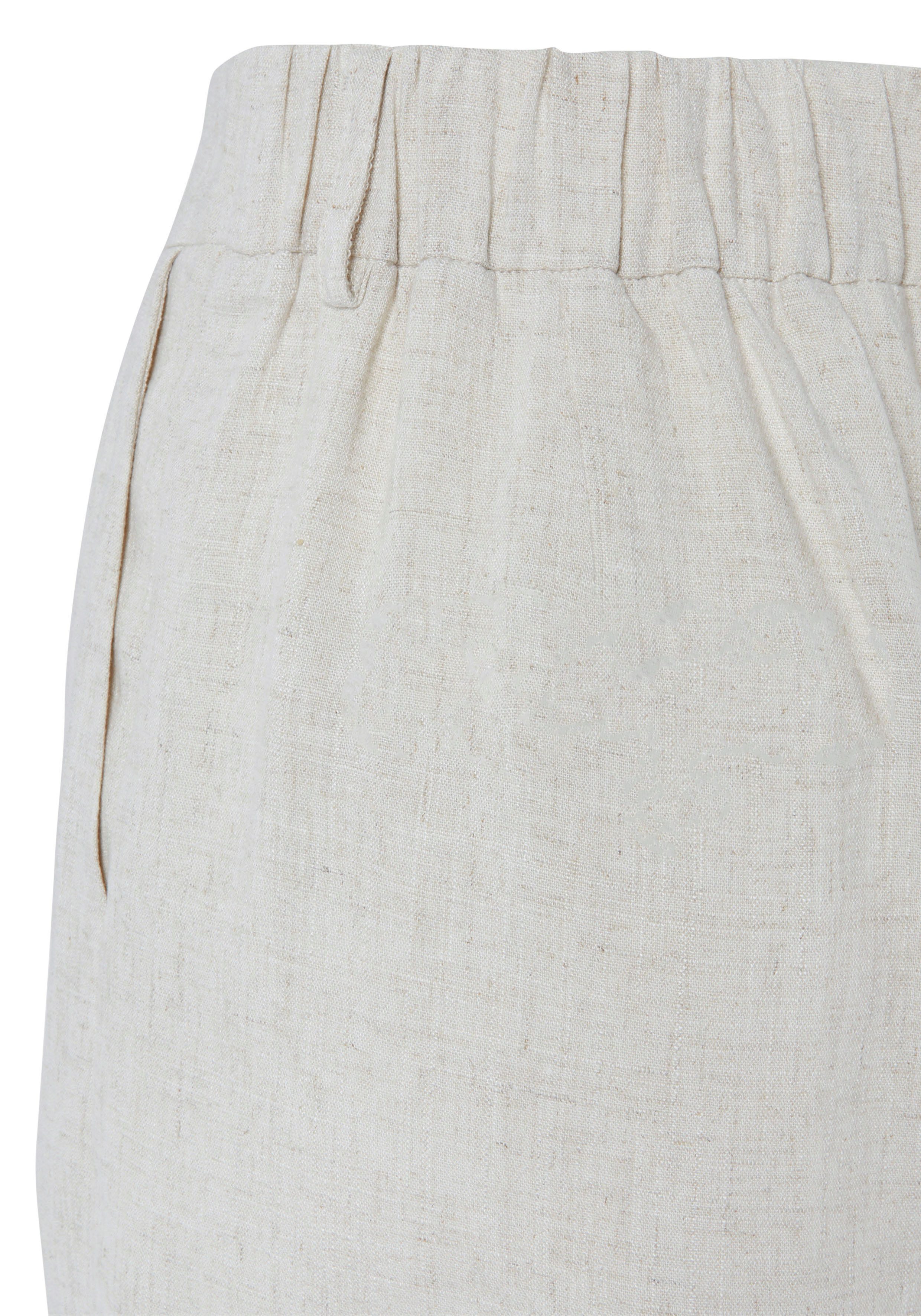 LASCANA Webshorts aus bequemen Leinen-Mix mit Taschen, Leinenhose, Sommerhose mit Gürtelschlaufen, modisch