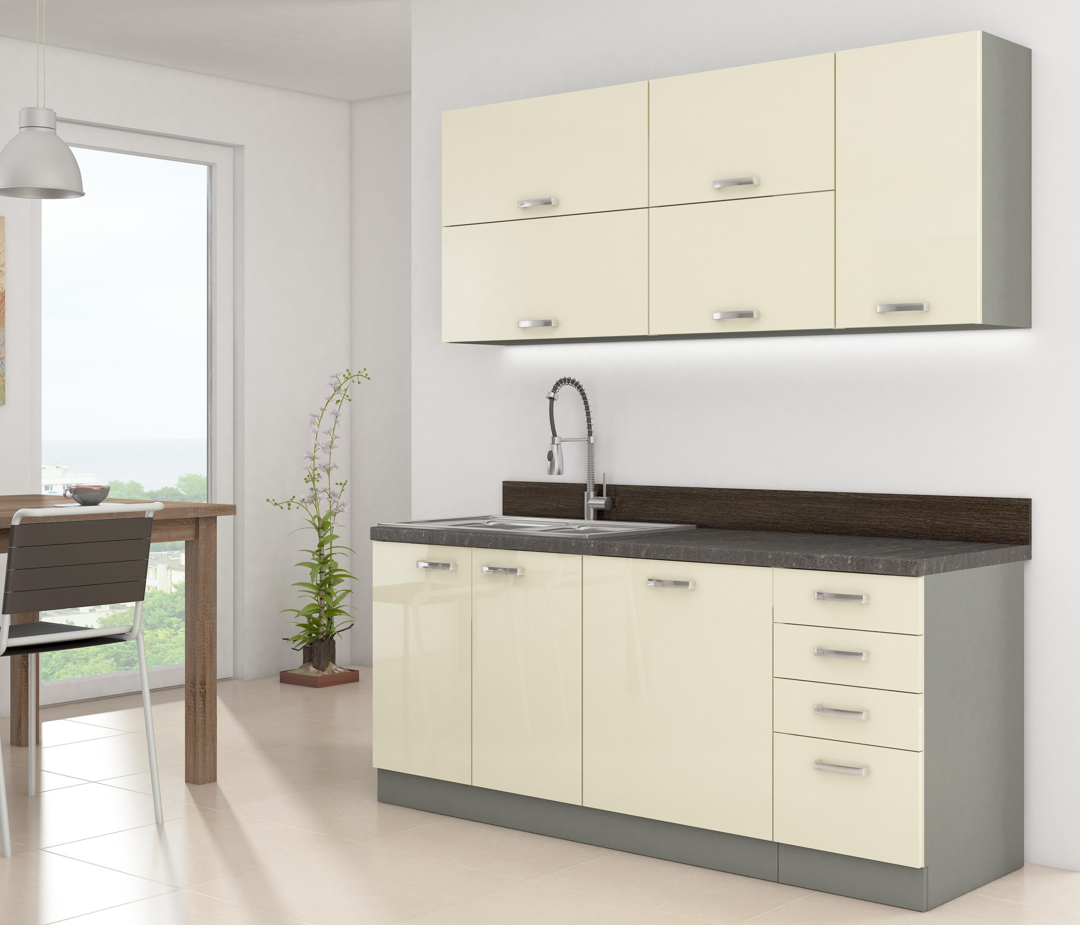 ROYAL24_MARKT Küchenzeile - Perfekte Ausgewogenheit für Ihren Raum, Elegante Ästhetik -Moderne Ästhetik.