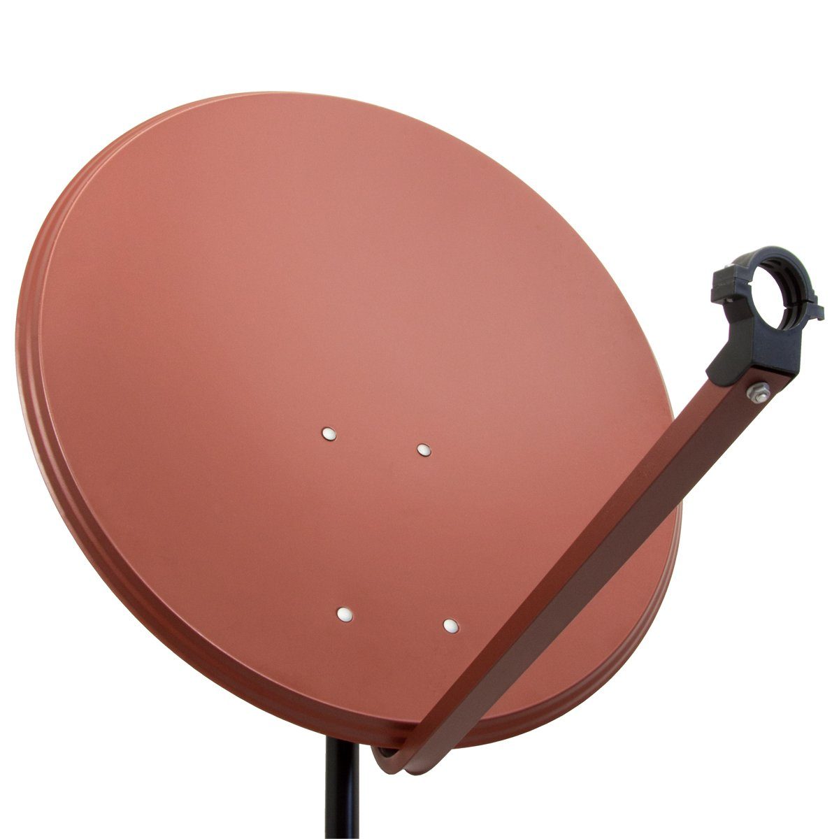 PremiumX PXA100 Satellitenschüssel 100cm Aluminium Ziegelrot SAT Spiegel SAT-Antenne