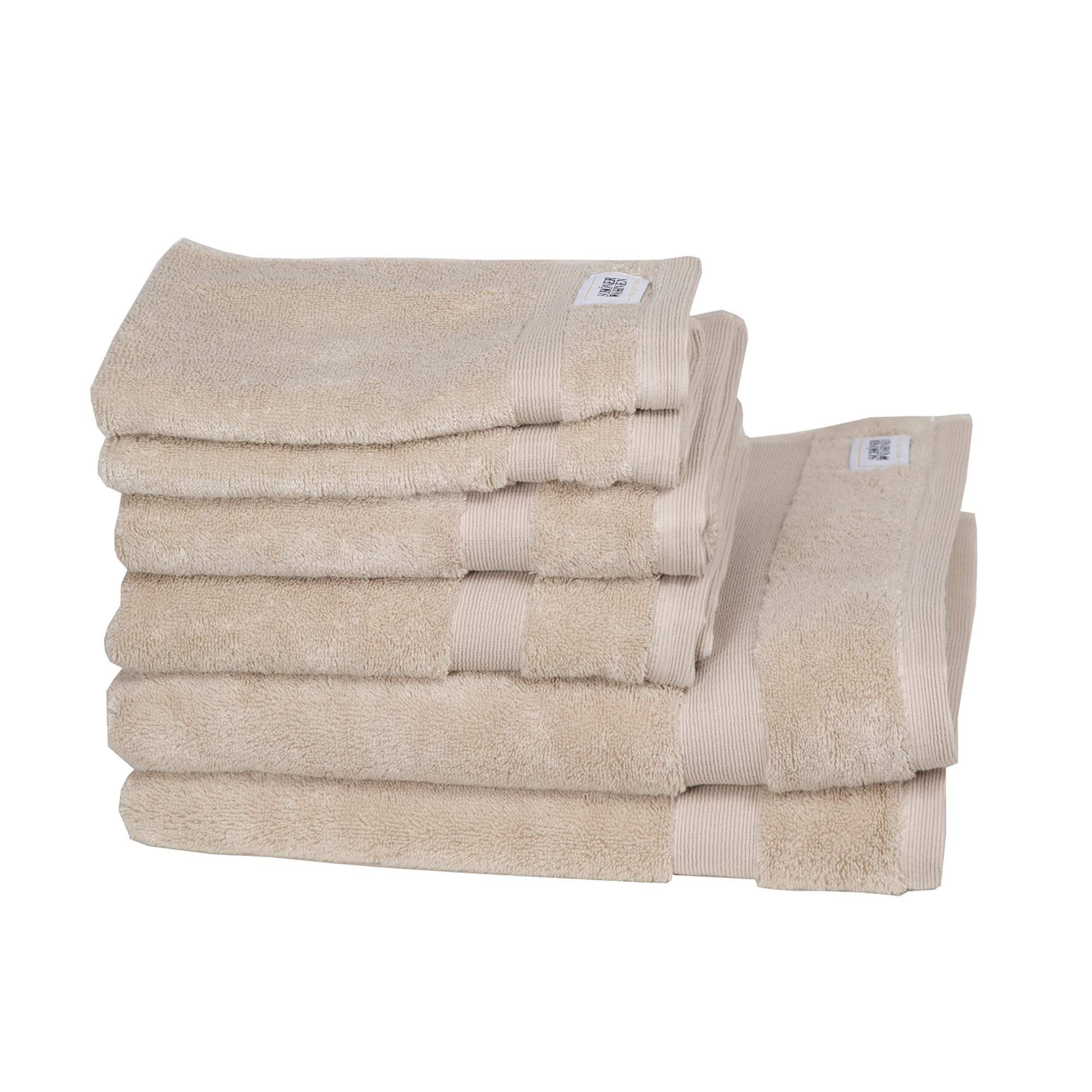 SCHÖNER WOHNEN-Kollektion Рушники CUDDLY Handtuch, Baumwolle (Set, 6-St), 6er Set (2x 140x70 cm / 2x 100x50 cm / 2x 50x30 cm) in Natur