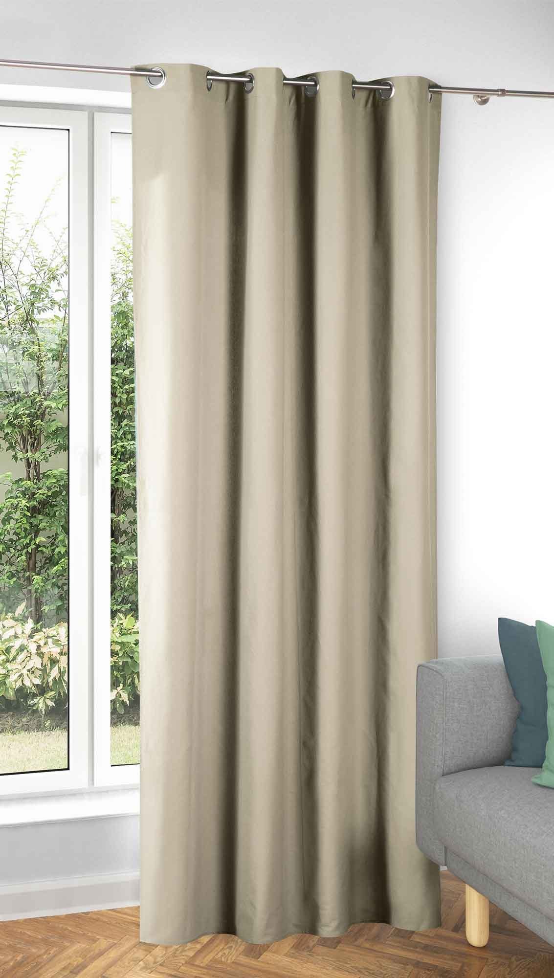 Klemmfix Verdunkelungsvorhang, Ösen (1 St), verdunkelnd, günstig online kaufen