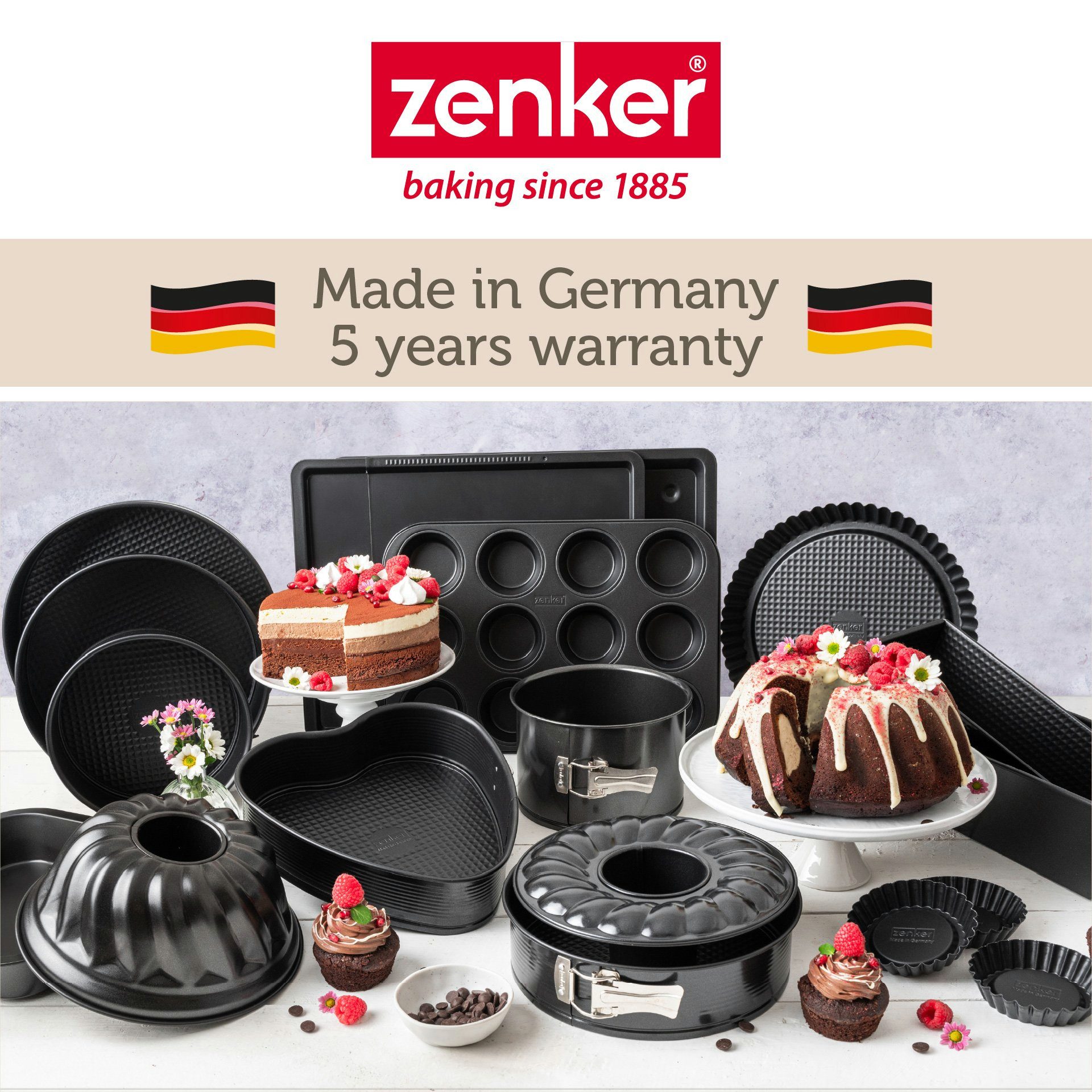 Zenker Backform Königskuchenform, Kastenform, Antihaft-Kuchenform