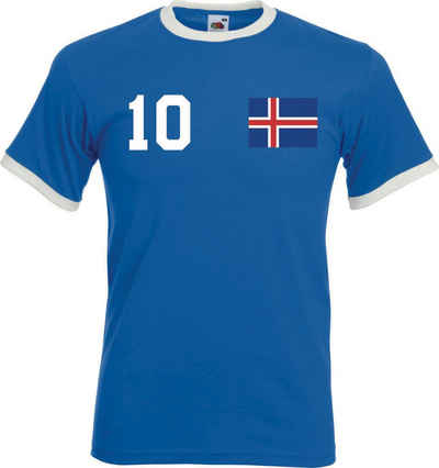 Youth Designz T-Shirt Island Herren T-Shirt im Fußball Trikot Look mit trendigem Motiv