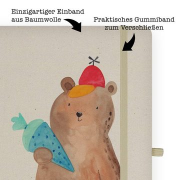 Mr. & Mrs. Panda Notizbuch Bär Schultüte - Transparent - Geschenk, Adressbuch, Einschulung Gesch Mr. & Mrs. Panda, Handgefertigt