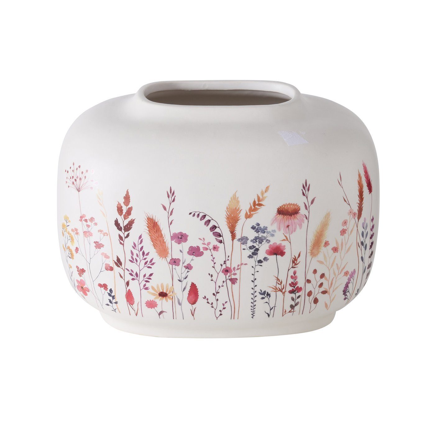 BOLTZE Dekovase "Kornelia" (Steingut) rosa/rot/weiß, aus in Keramik Blumenvase Vase
