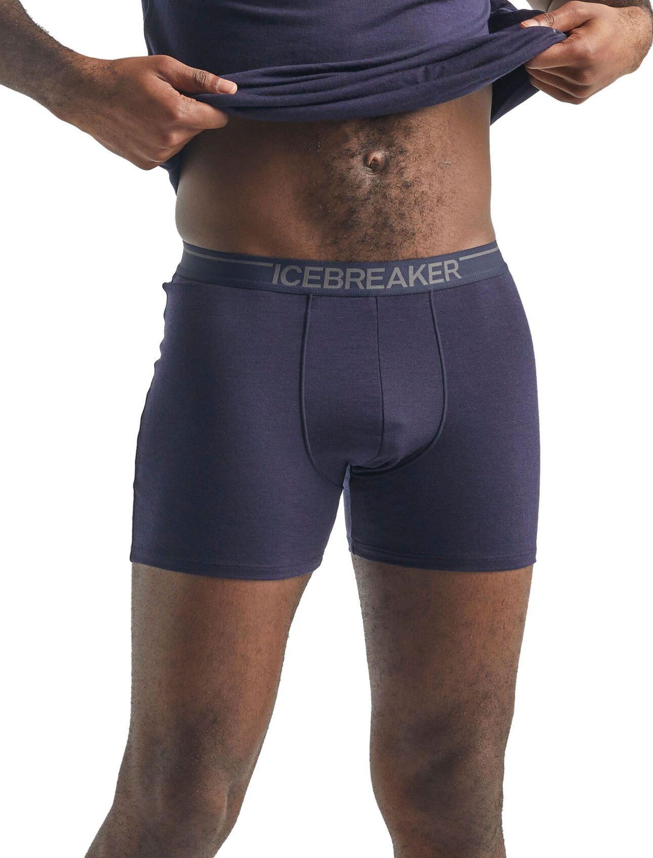 Icebreaker Боксерські чоловічі труси, боксерки Anatomica (Merinowolle) Unterwäsche dunkelblau Herren