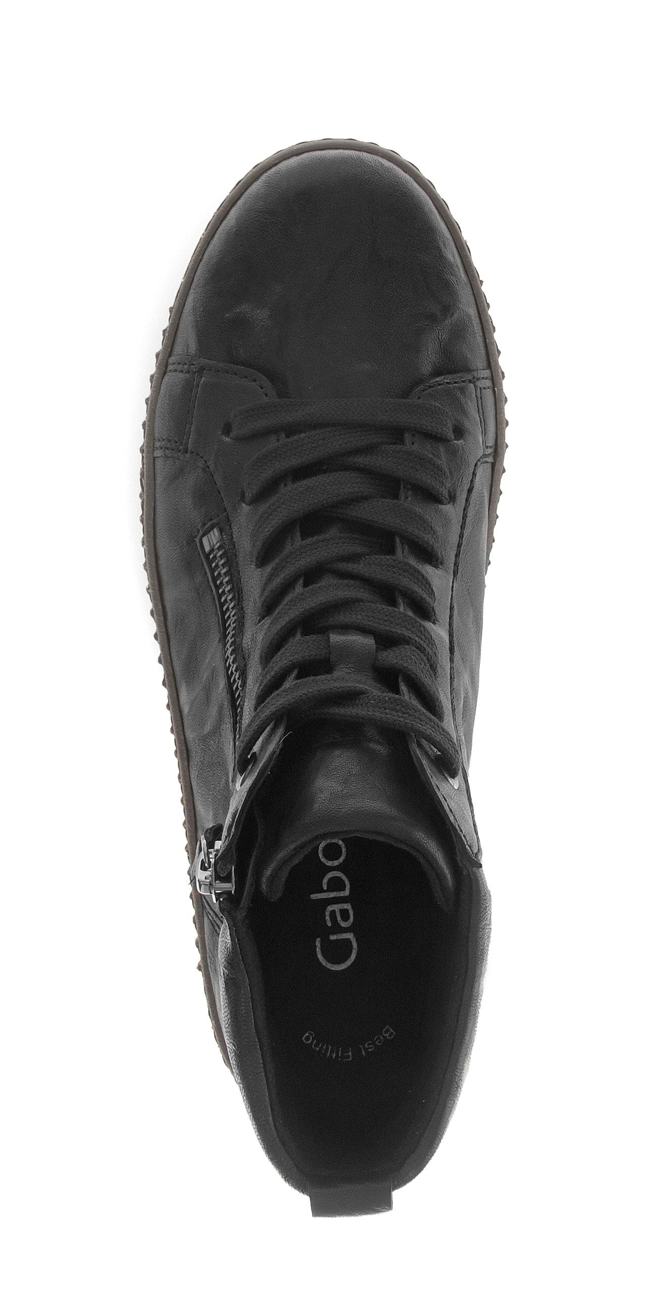 Gabor Sneakerboots, Plateau, Stiefelette, Schnürboots mit Ziernähten