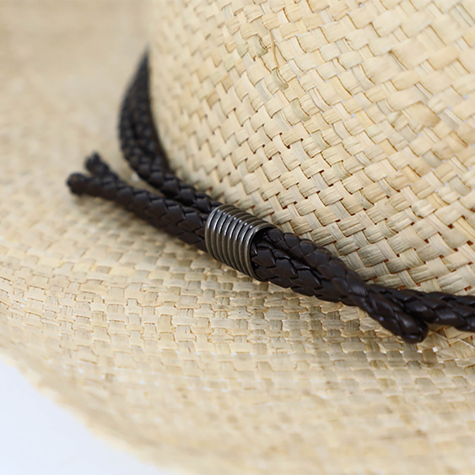 Fiebig Strohhut Strohhut Fedora mit doppeltem günstig online kaufen