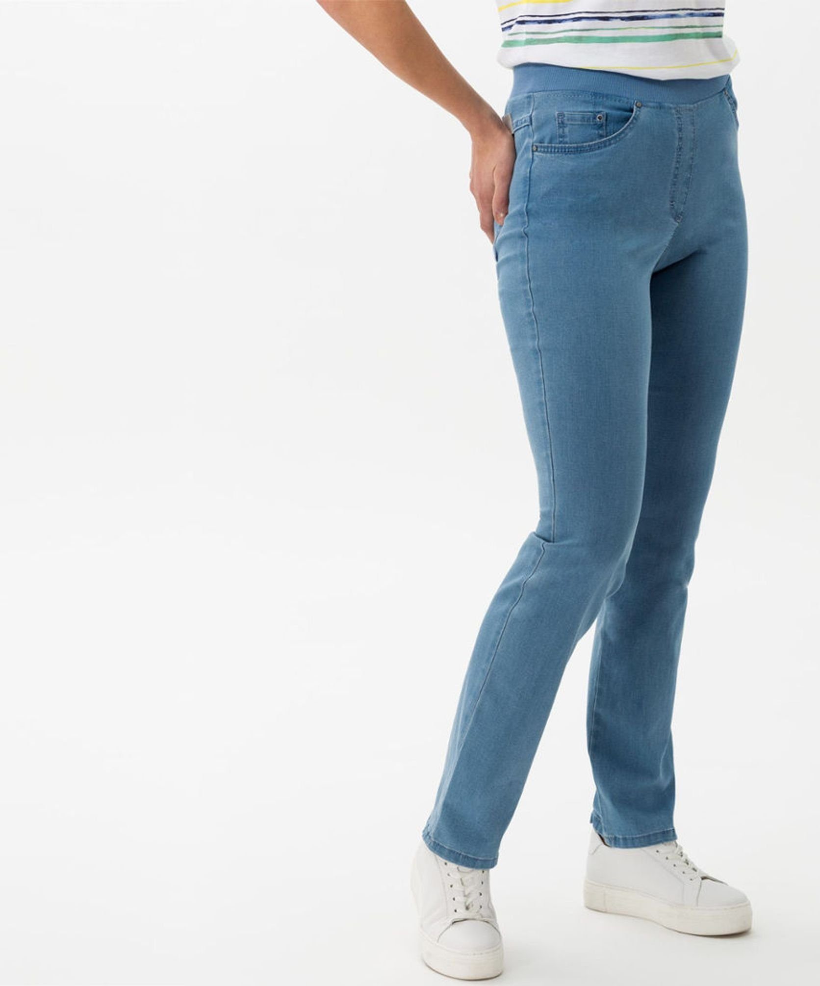 (28) by BRAX RAPHAELA 5-Pocket-Jeans (14-6227) Pamina Blau