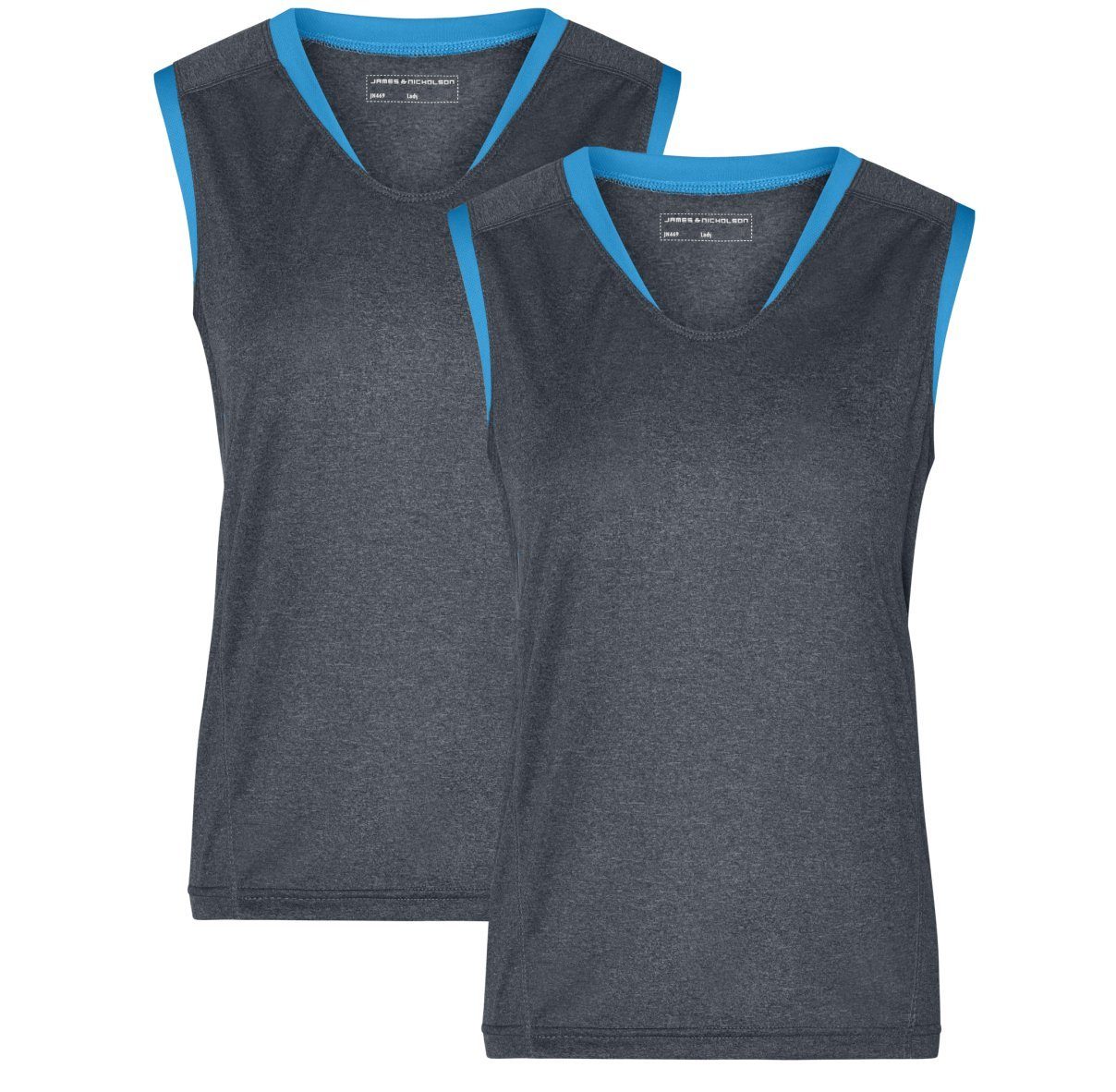 James & Nicholson Lauftop Doppelpack Sportliches Damen Lauftop aus Funktion günstig online kaufen