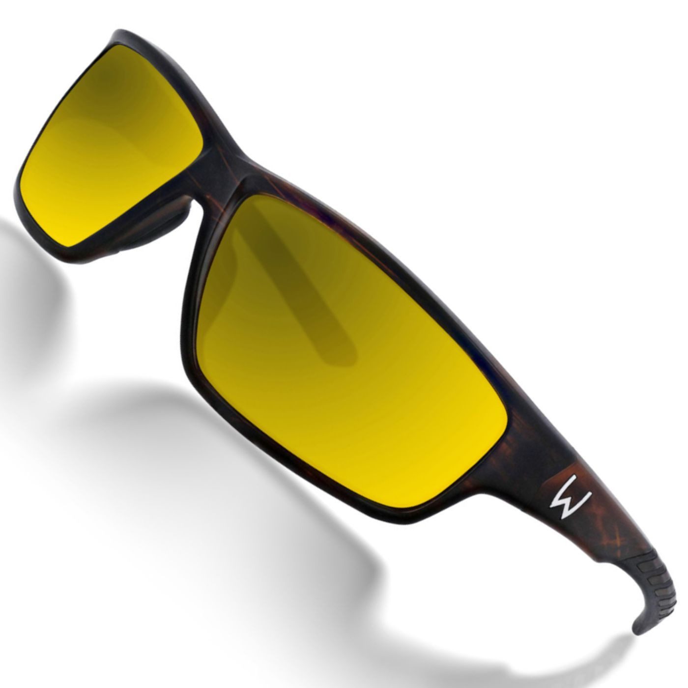 WESTIN Sonnenbrille Westin W6 Sport 20 Matte Brown Stripe Brown Yellow Green - Polbrille