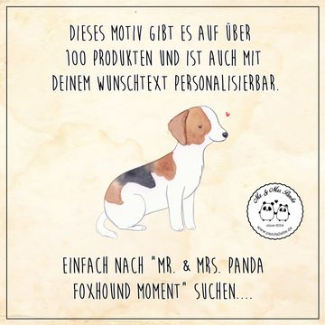 Mr. & Mrs. Panda Windlicht Foxhound Moment - Transparent - Geschenk, Windlicht Glas, Teelichter, (1 St), Hochwertiges Material