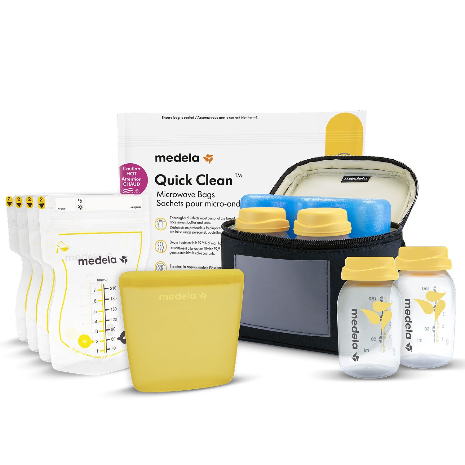 MEDELA Milchpumpe Zubehör-Set MEDELA All-in-One Set zur Aufbewahrung von Muttermilch