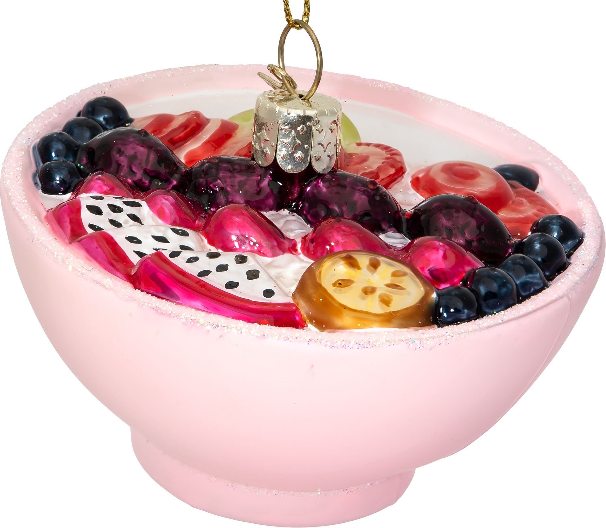 SIKORA Christbaumschmuck Früchte Müsli besondere Weihnachtskugel Glas Anhän günstig online kaufen