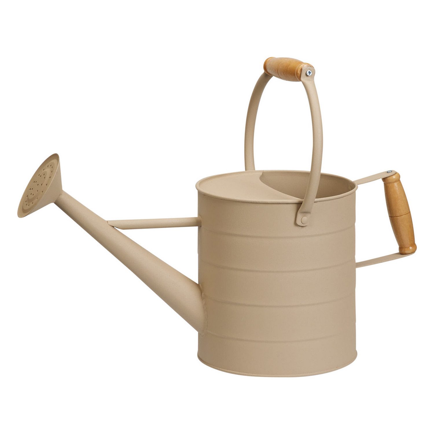 Mojawo Gießkanne Deko Gießkanne Blechkanne Metallkanne Dekokanne Hellbraun 3,5 Liter