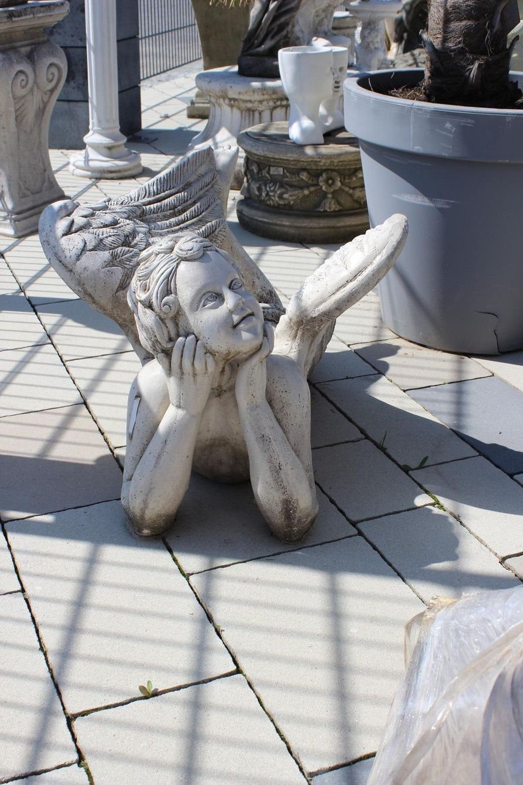 JVmoebel Gartenfigur, Figur Engel Statue Figur Garten Ornamente Skulptur Skulpturen Figuren Sofort