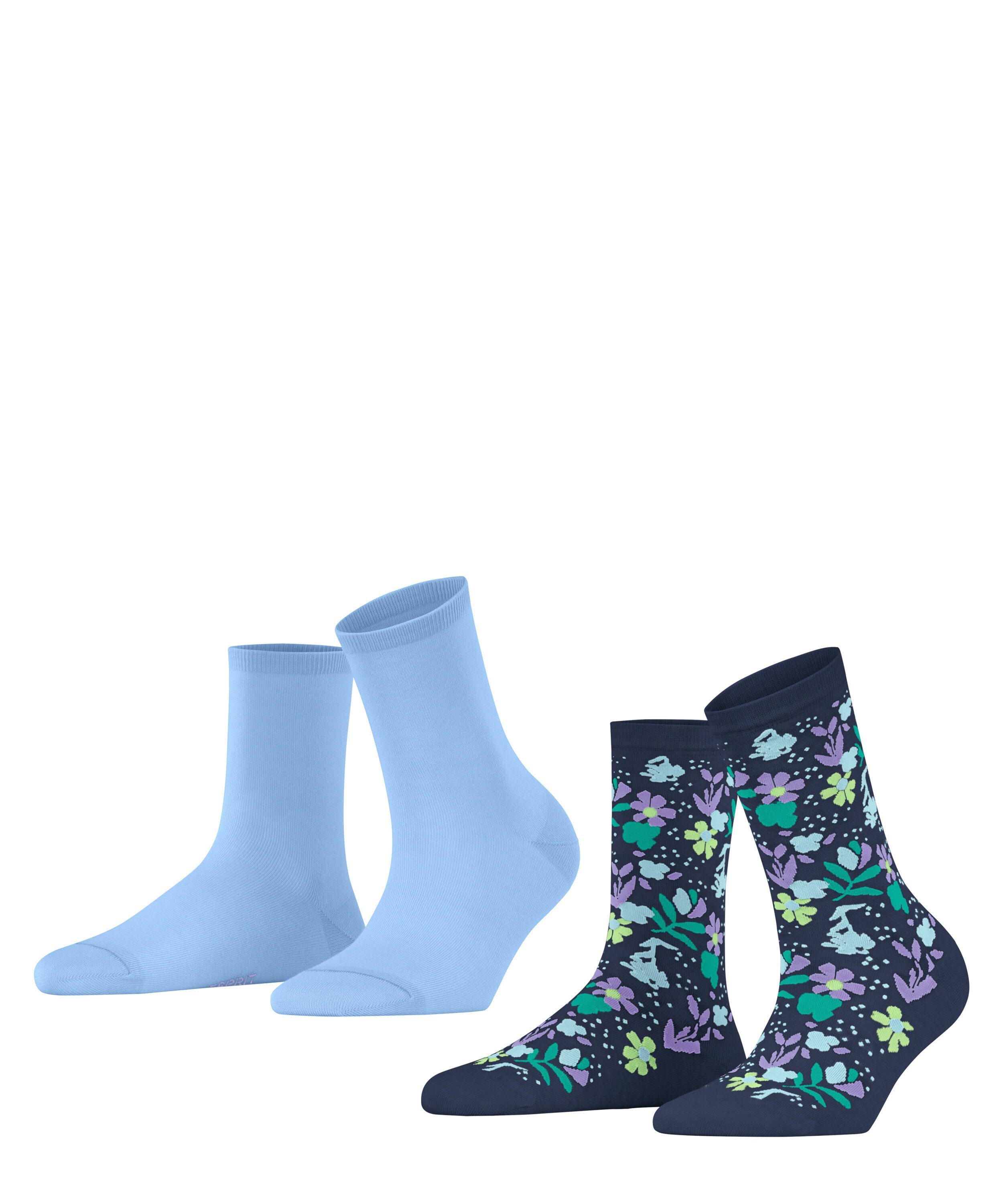 sortiment (2-Paar) Esprit Socken 2-Pack Flower Summer Fresh (0040)