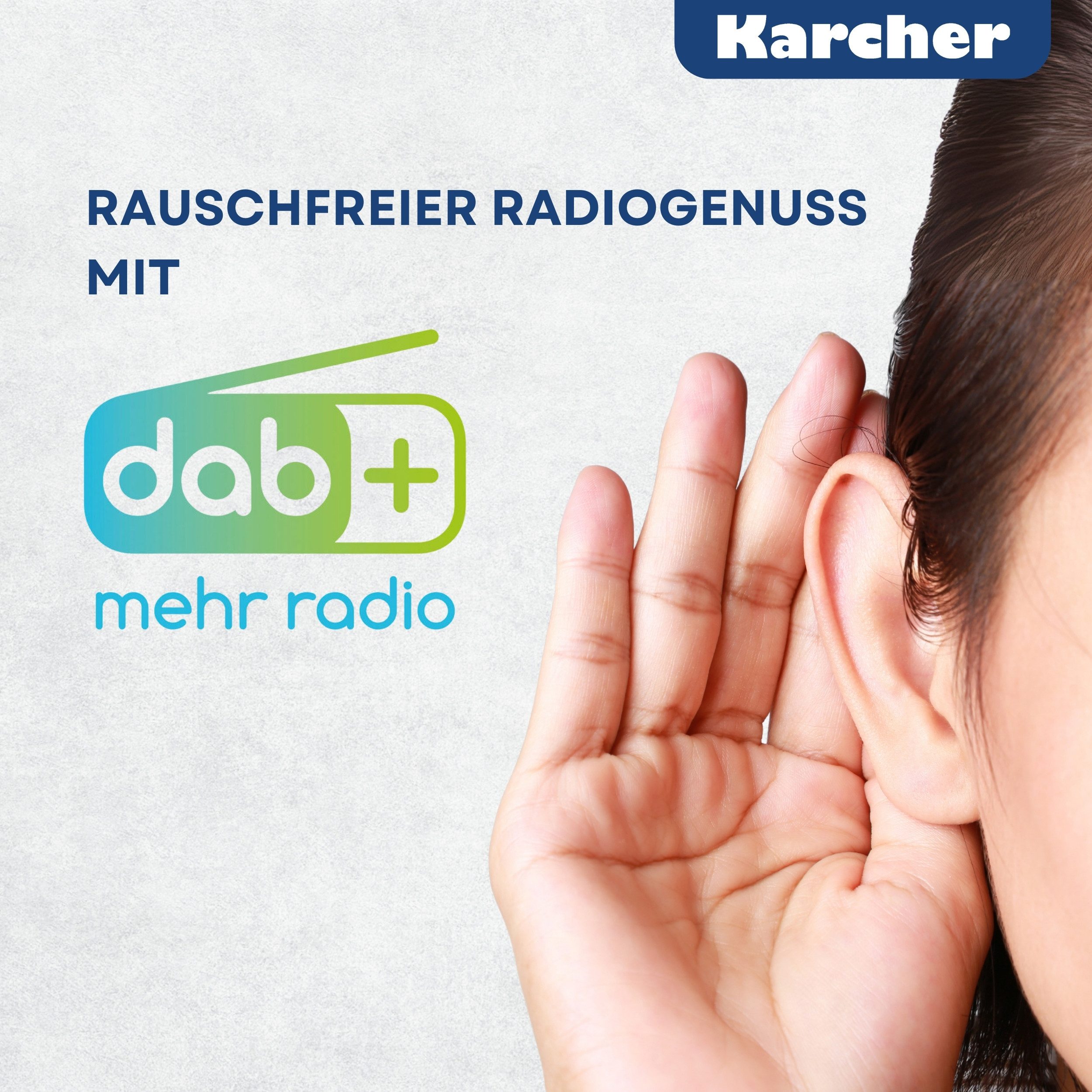 Karcher RA 2038D-S Küchen-Radio (DAB+, UKW (FM), 6 W, Unterbauradio mit DAB+ / UKW-Radio, Bluetooth, Leuchte & Timer)