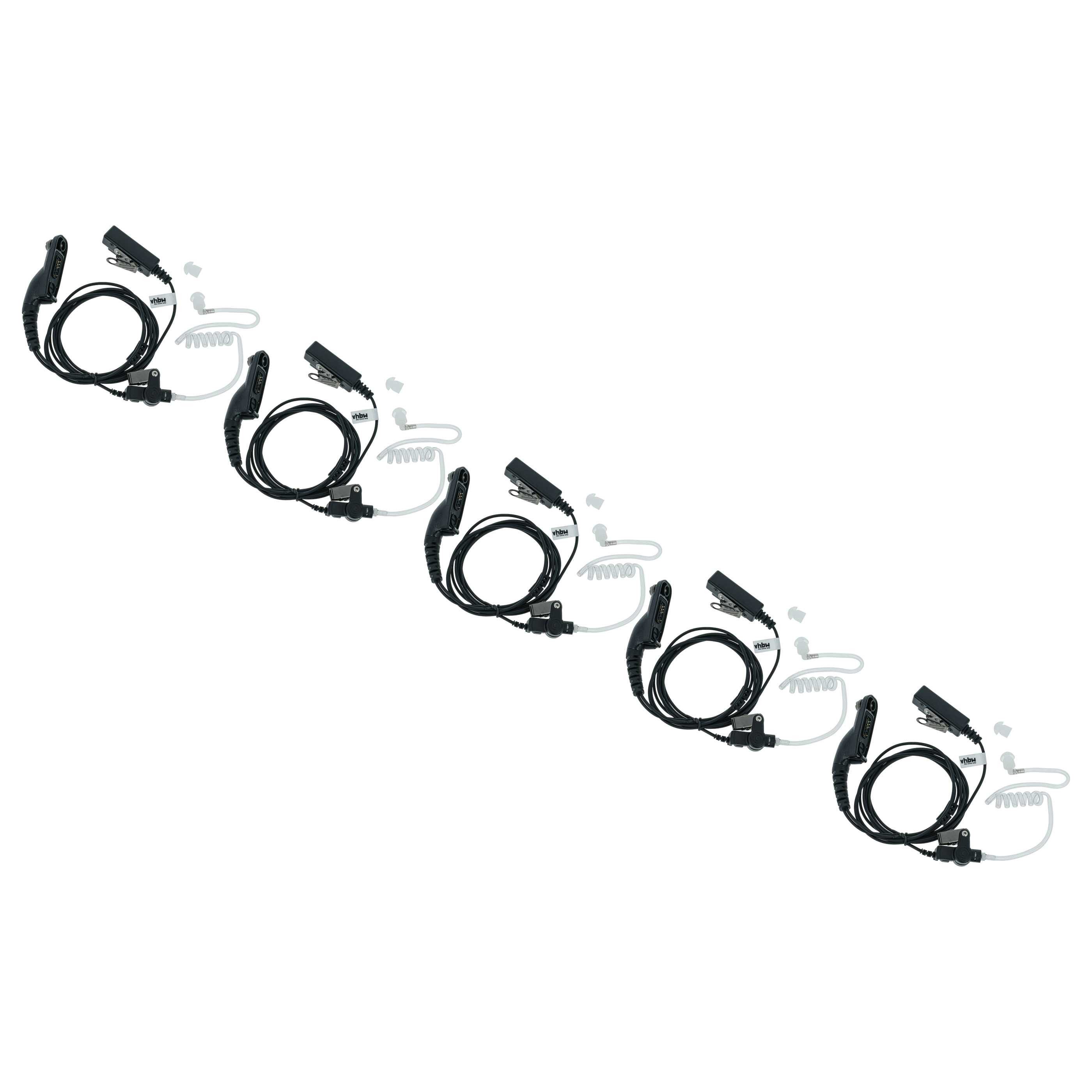 vhbw passend für Motorola DP3600, DP3601, XiR P8200, XiR P8208 Funkgerät Headset