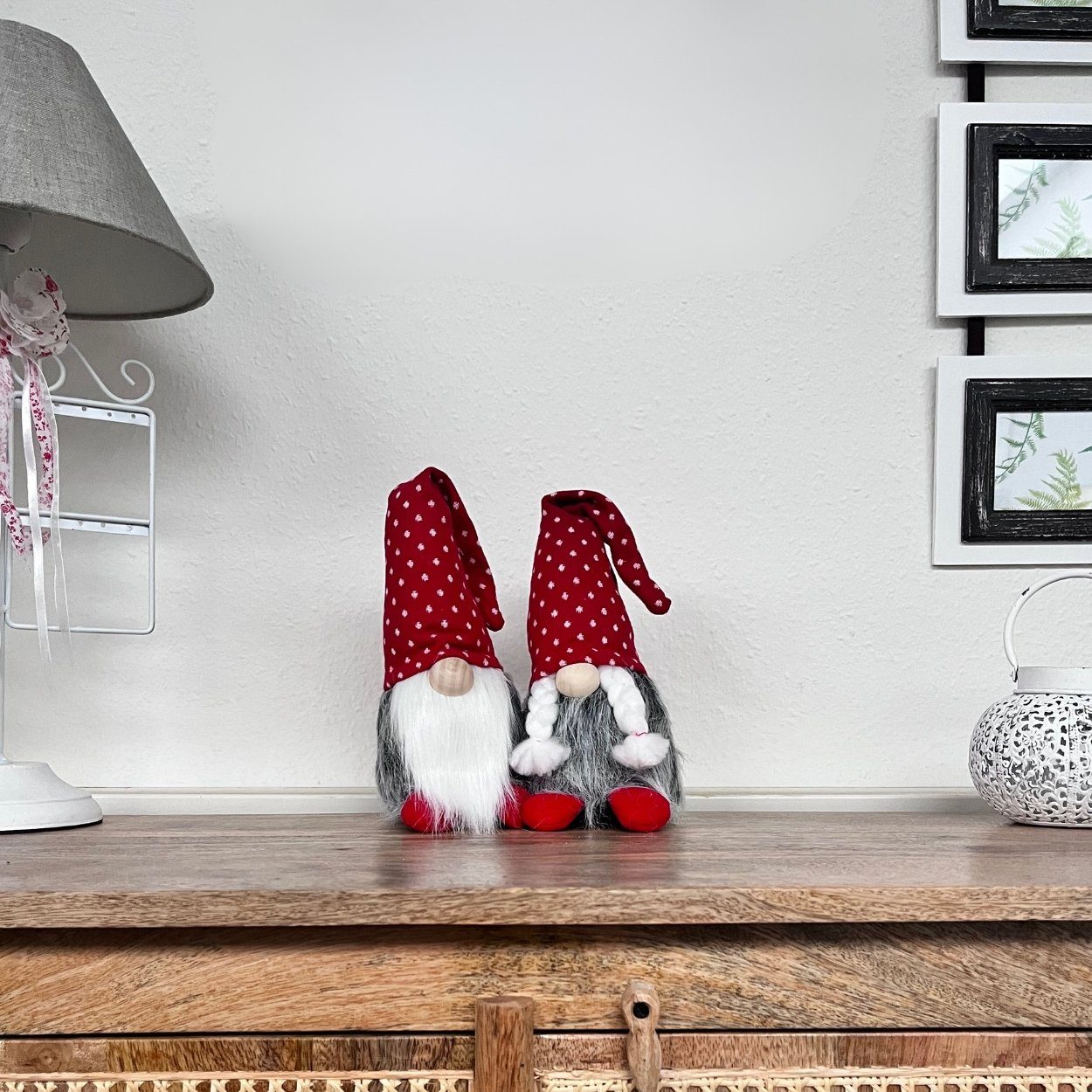 Wohnando Dekofigur Winterwichtel-Pärchen: Liebes Festtagsdekoration, winter günstig online kaufen