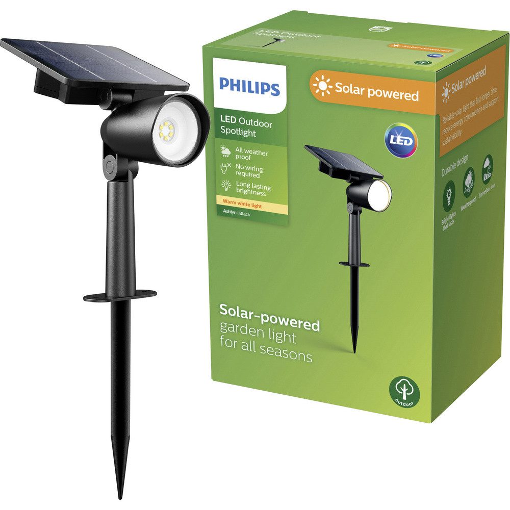 Philips Pollerleuchte Philips LED 929004632501 Ashlyn Solar-Außenstandleuchte LED LED fest