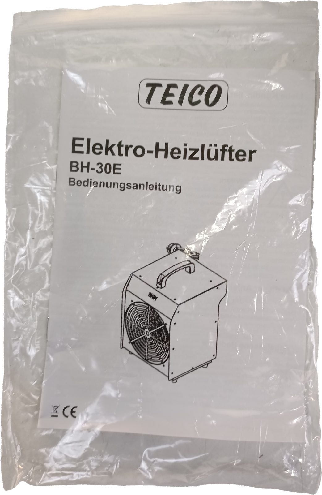 Elektroheizung Bautrockner 3kW Heizstrahler Bauheizer Heizlüfter Gebläse Teico Teico