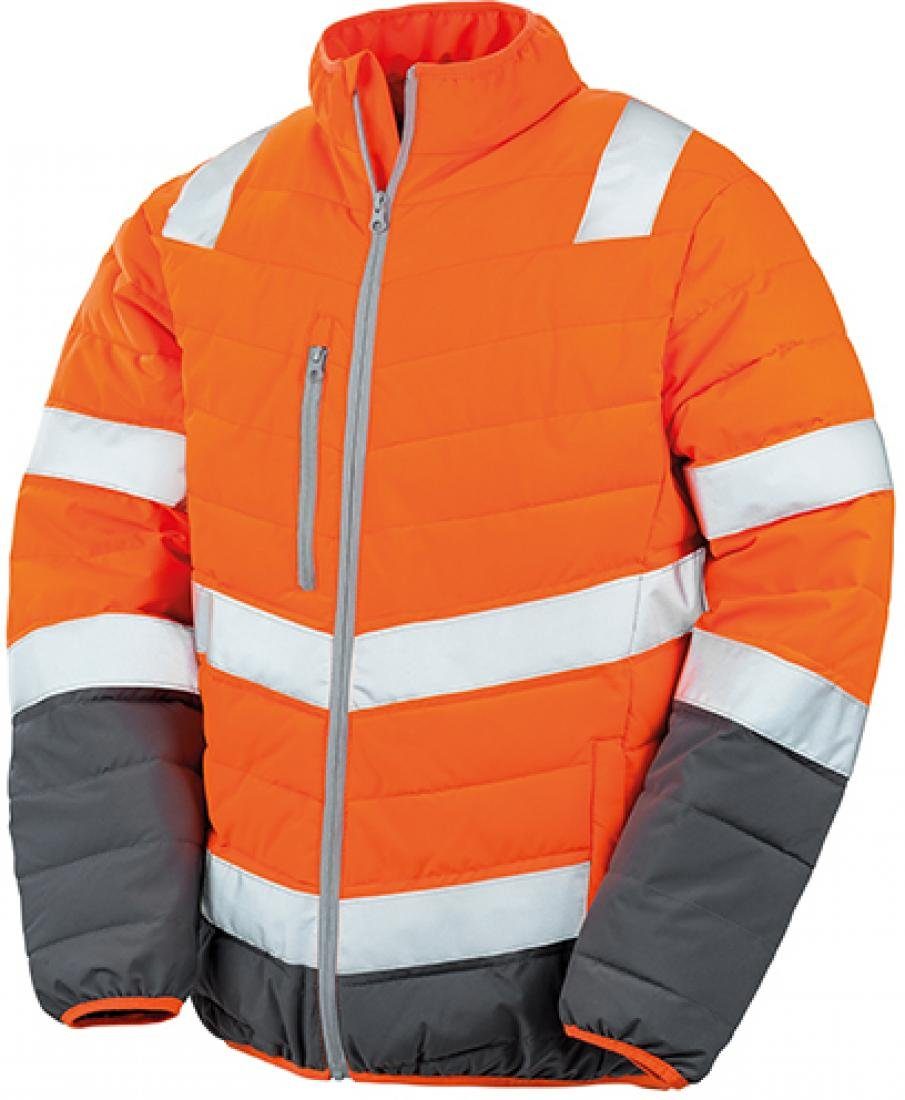 Result Warnweste Herren Soft Padded Safety Jacke / ISO EN20471:2013 Klasse 2