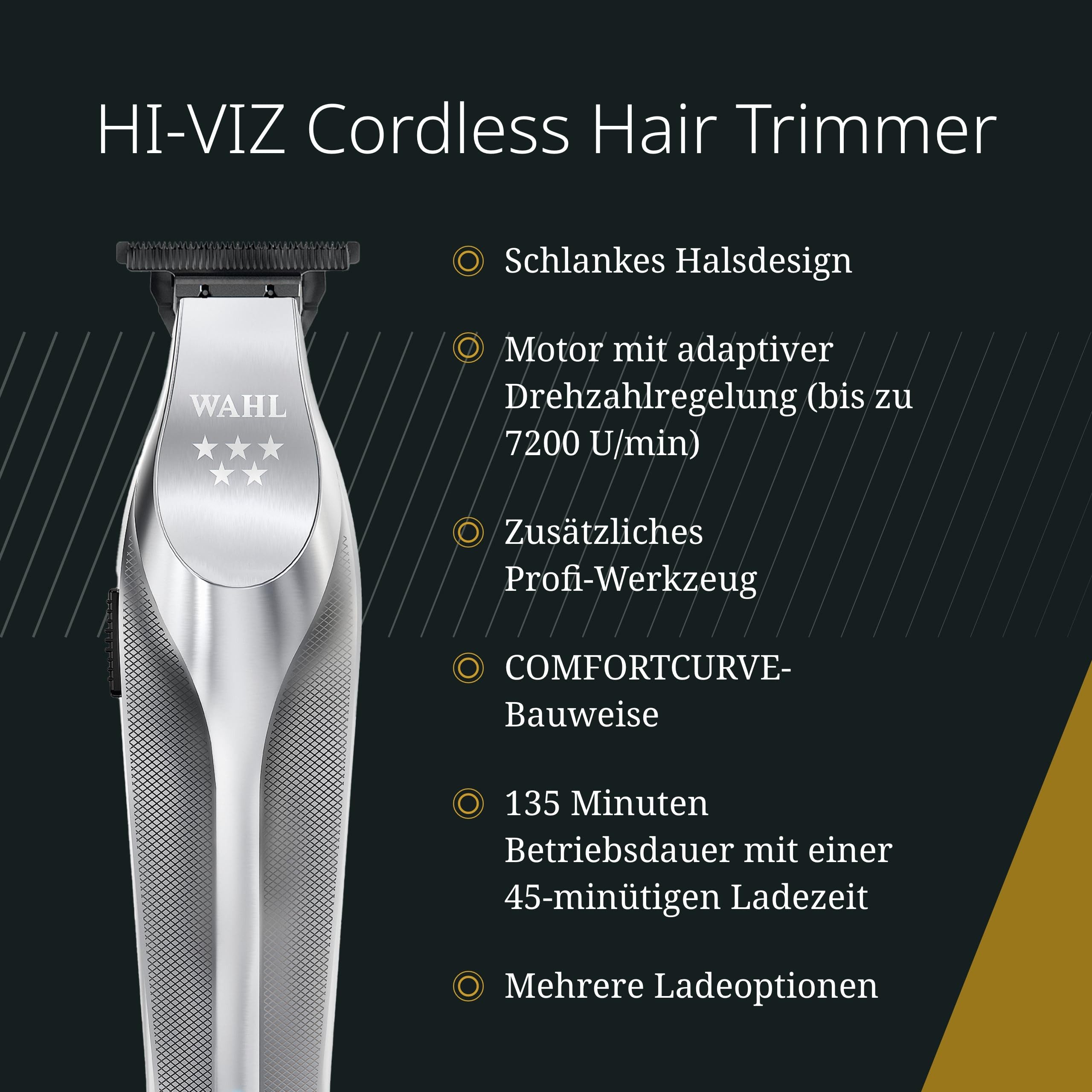 WAHL GmbH Haar- und Bartschneider Wahl HI-VIZ Cordless Hair Trimmer - für alle Haartypen