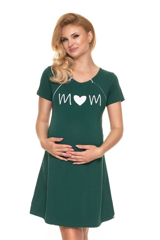 PeeKaBoo Umstandsnachthemd Still-Nachthemd MOM mit Herzprint