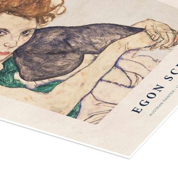 Posterlounge Poster Egon Schiele, Art is Primordially Eternal, Wohnzimmer Vintage Malerei