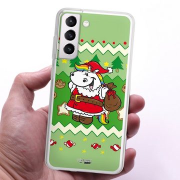 DeinDesign Handyhülle Ugly Christmas Pummeleinhorn Grün, Samsung Galaxy S21 FE Silikon Hülle Bumper Case Handy Schutzhülle