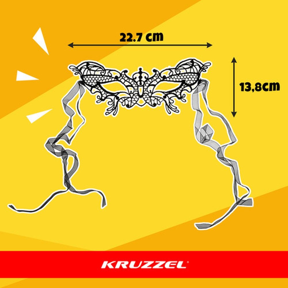 KRUZZEL Kostüm-Flügel Schmetterlingskostüm Kinderkostüm, Komplettset mit Flügeln, Stirnband, Maske und Haarspangen