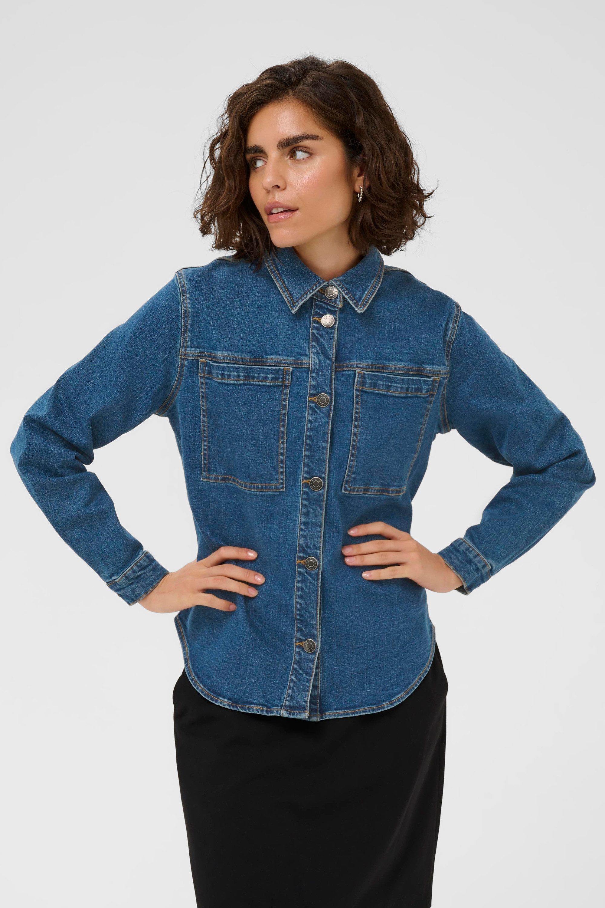 KAFFE Jeanshemd Jeanshemd KAlena