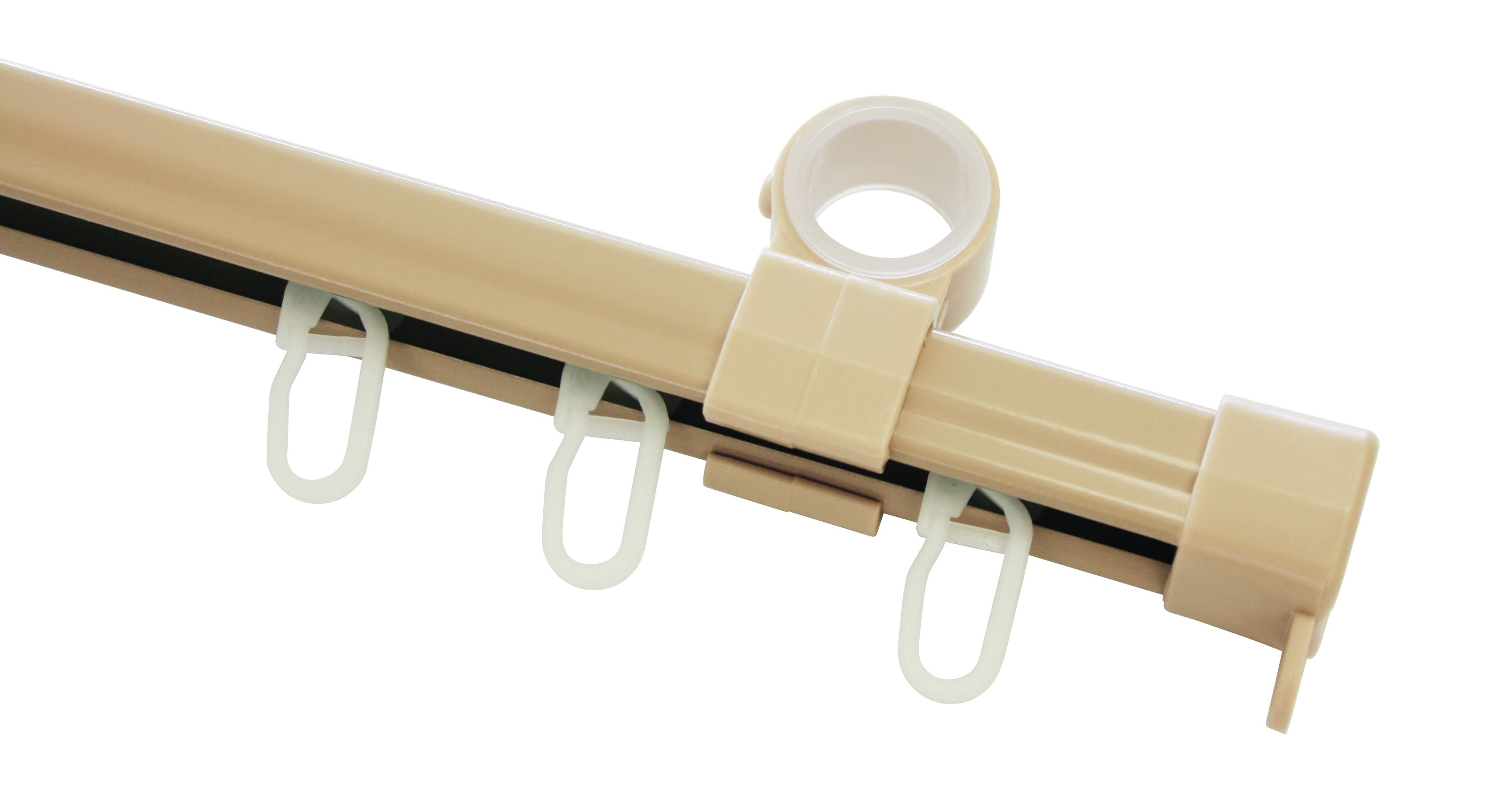 GARDINIA Gardinenstange Gardinia, U lauf kompl 190 beige, Wandmontage