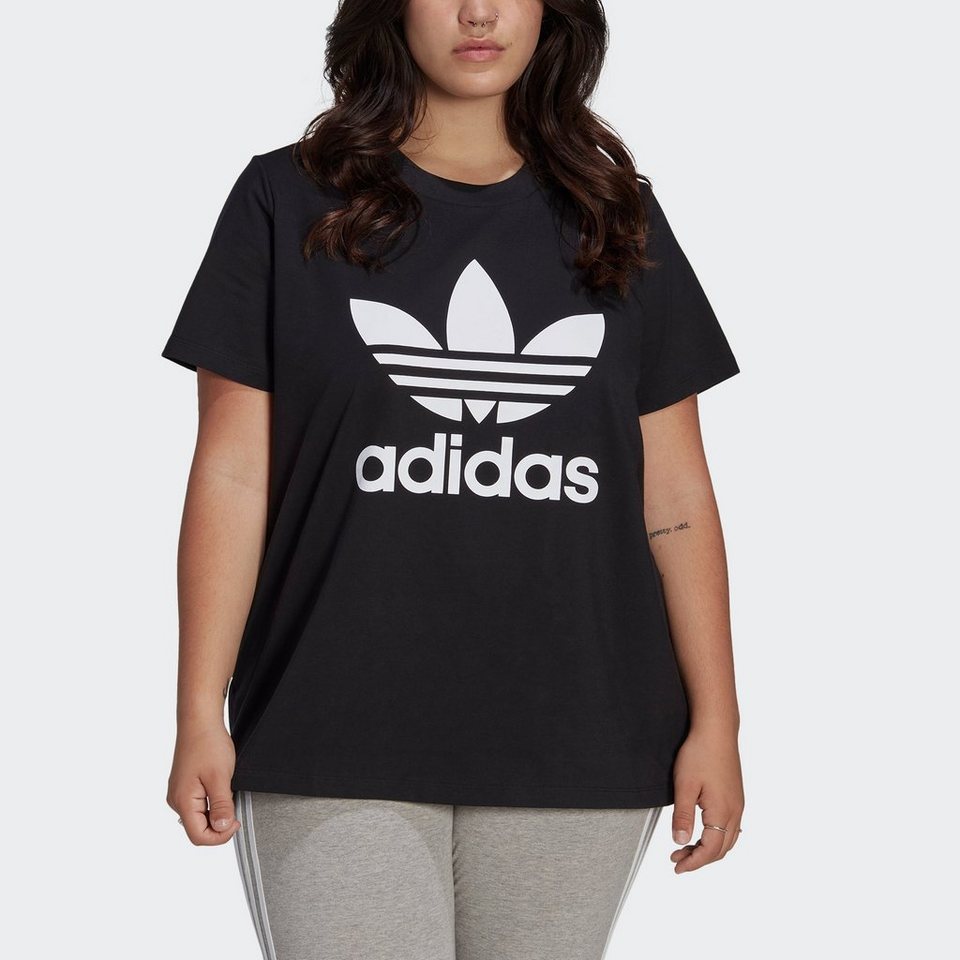 adidas Originals T-Shirt ADICOLOR CLASSICS TREFOIL – GROSSE GRÖSSEN, Dieses  weiche Baumwollshirt sorgt jeden Tag für gute