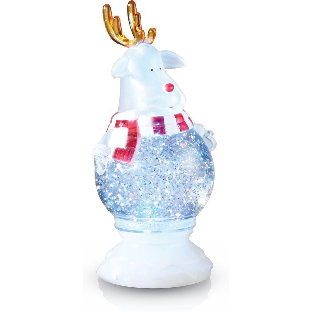 Esto LED Dekolicht, Rentier Tischlampe Weihnachtsdeko LED Schneekugel RGB F günstig online kaufen