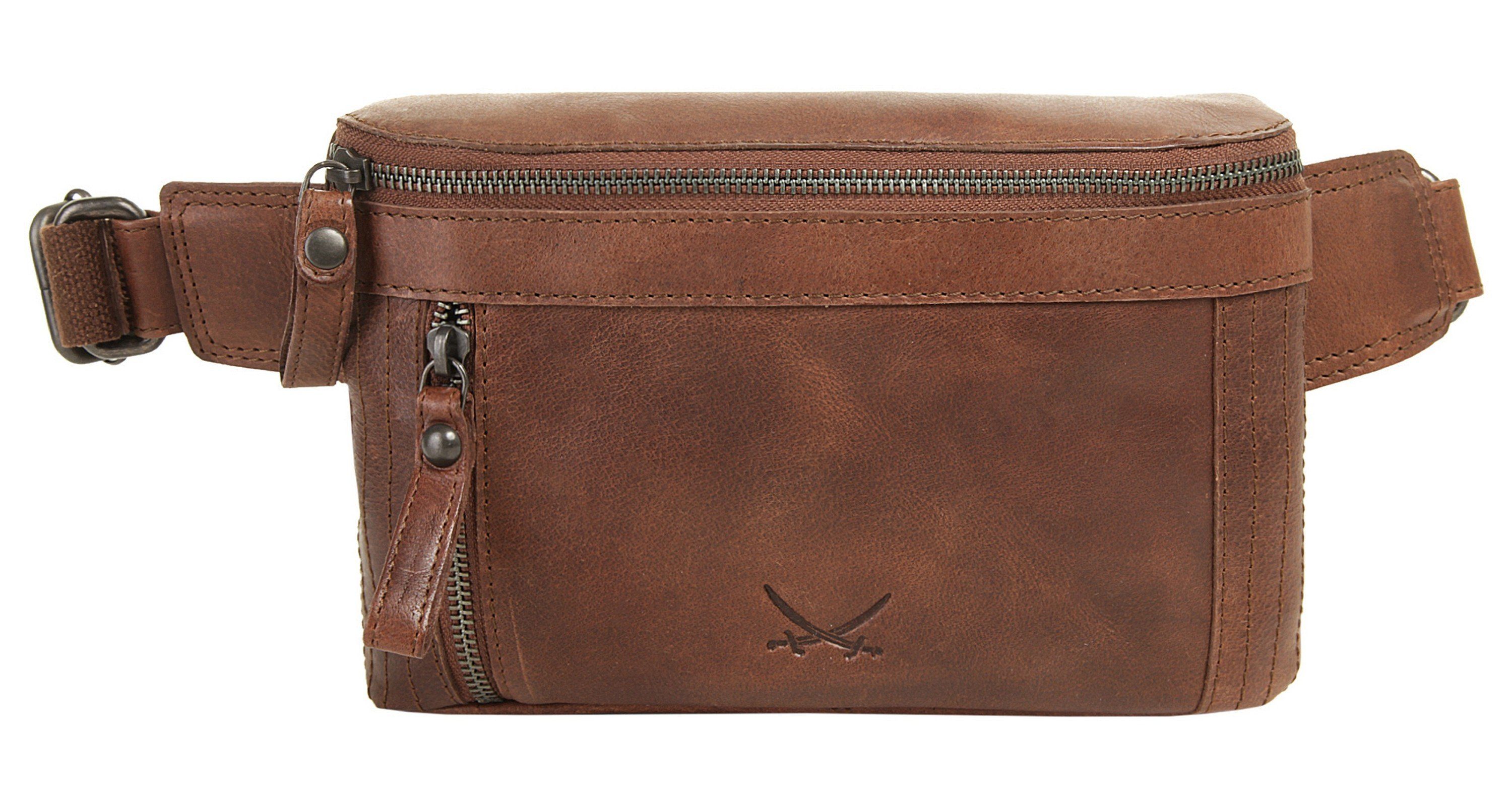 Sansibar Gürteltasche, echt Leder
