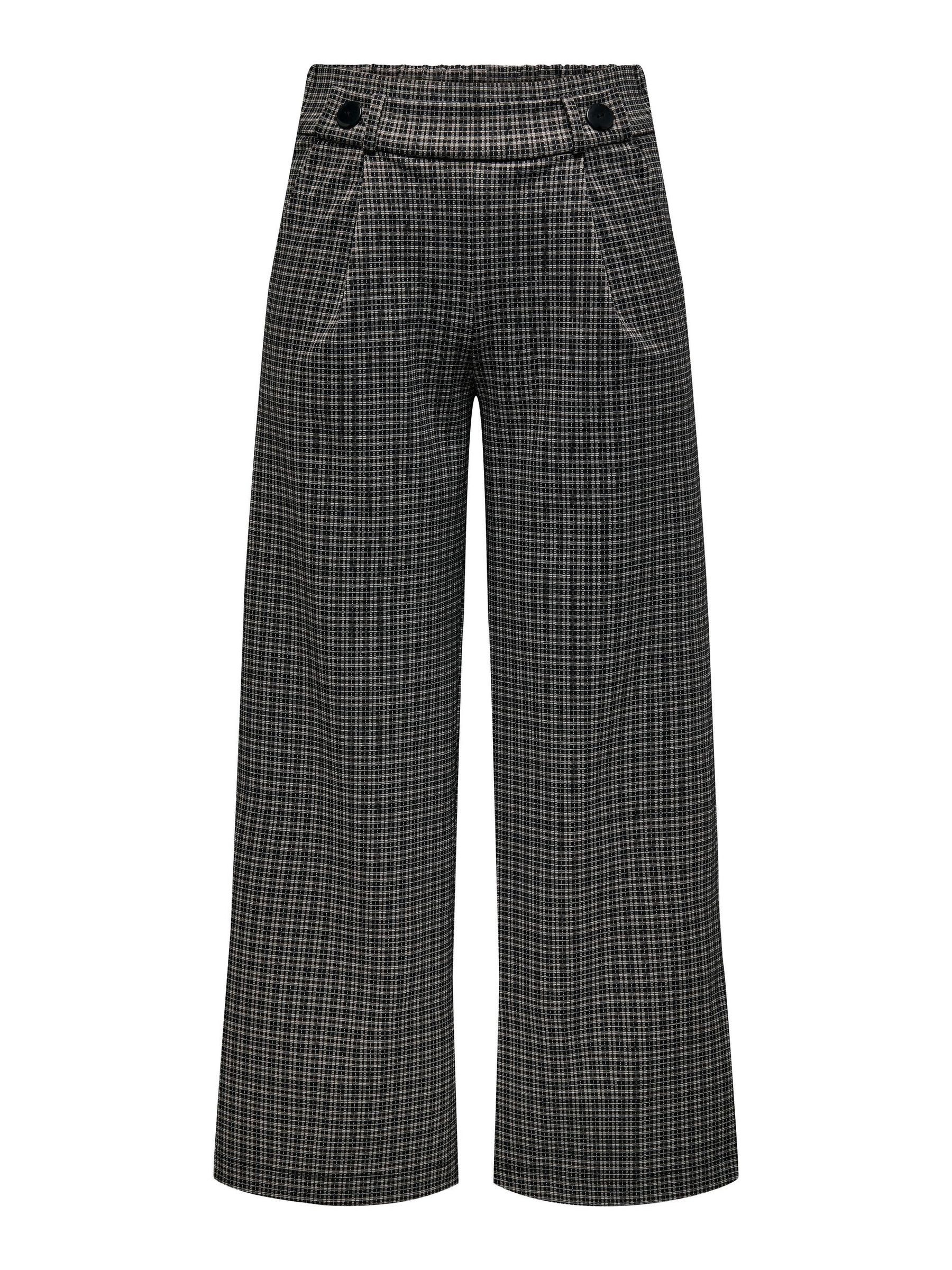 JACQUELINE de YONG Stoffhose Elegante Stoffhose Karierte Marlene Pants JDYGEGGO JDYGEGGO MIA LONG CHECK PANT JRS NOOS