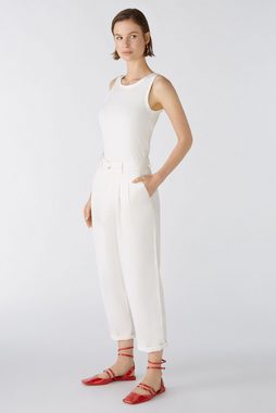 Oui Stoffhose Hose THE RELAXED mid waist, cropped, tapered fit