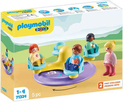 Playmobil® Konstruktions-Spielset Zahlenkarussell (71324), Playmobil 1-2-3, (5 St), Made in Europe