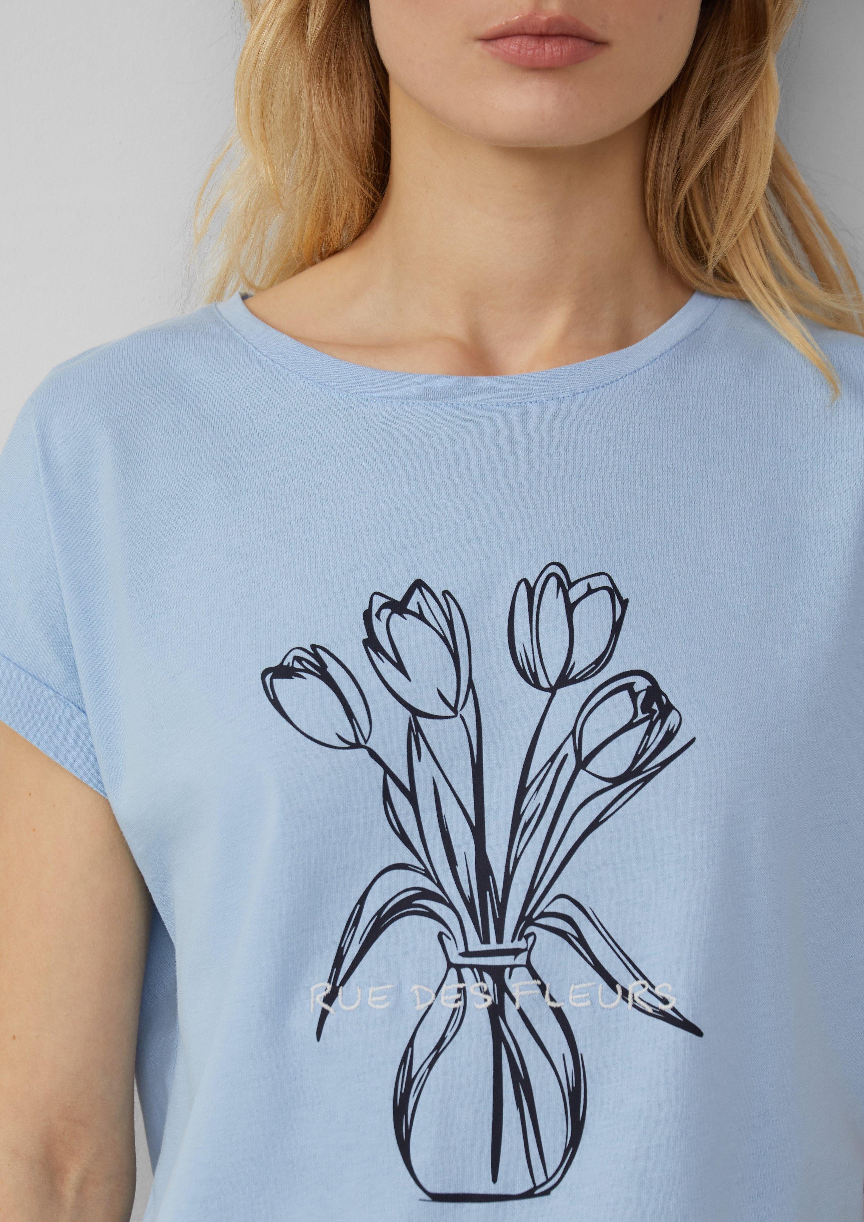 s.Oliver Shirttop T-Shirt mit Frontprint im günstig online kaufen