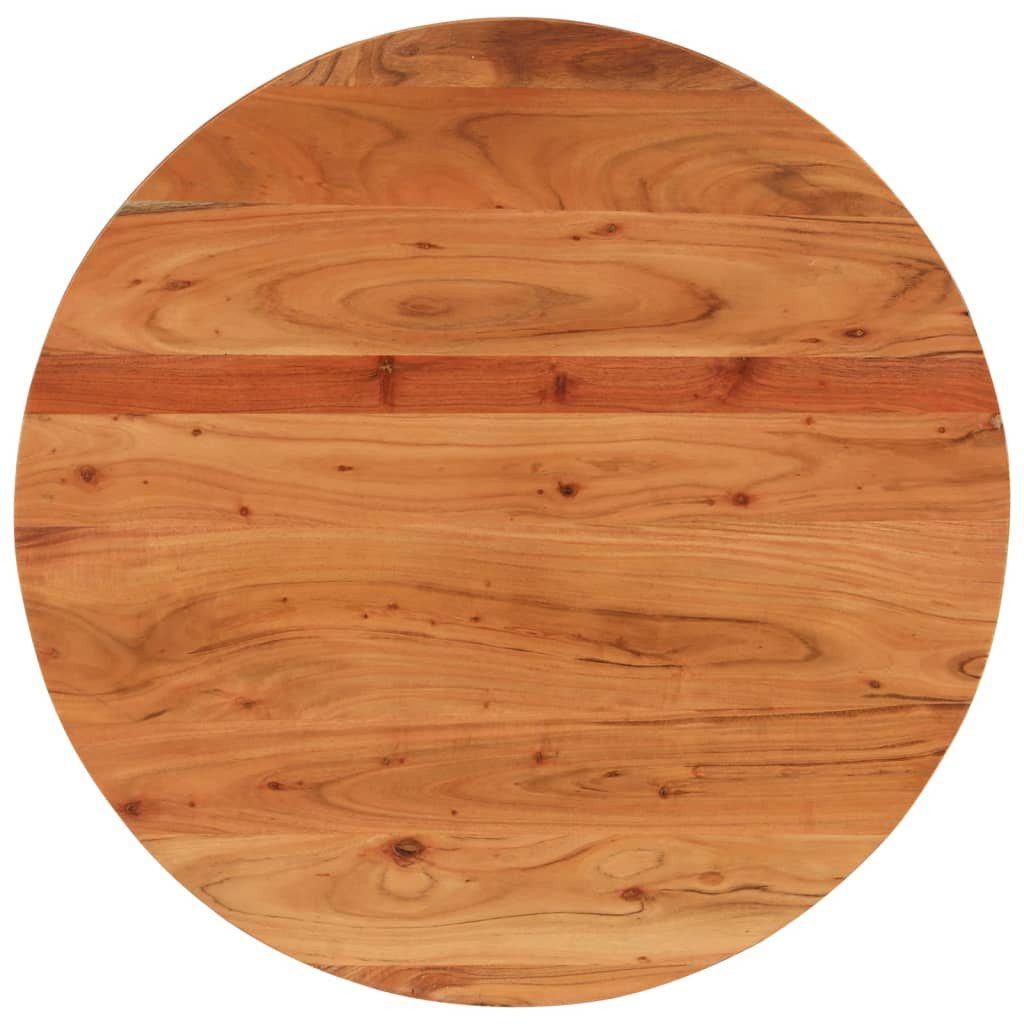 vidaXL Tischplatte Tischplatte Ø80x2,5 cm Rund Massivholz Akazie