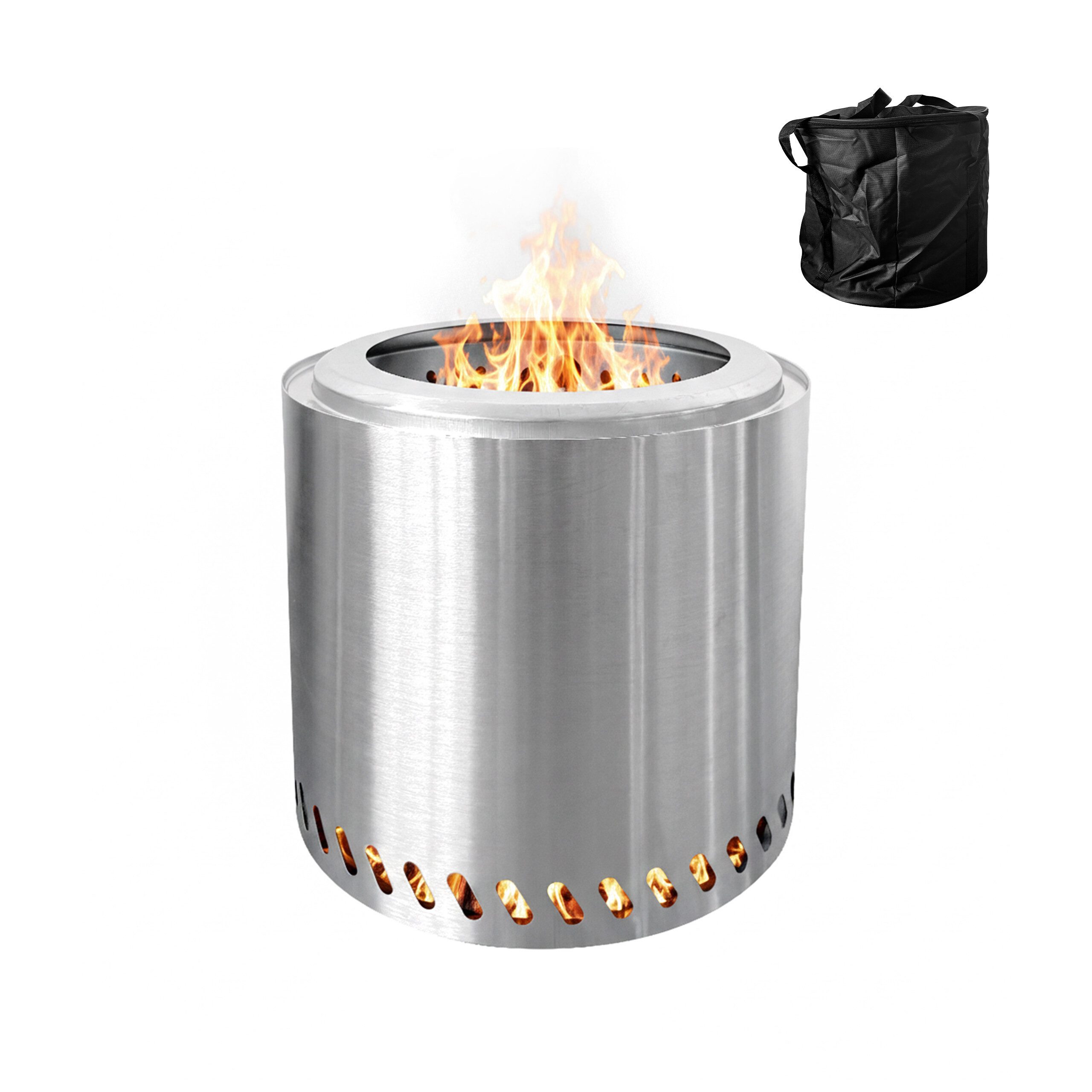 relaxdays Feuerschale ohne Rauch Ø 38 cm