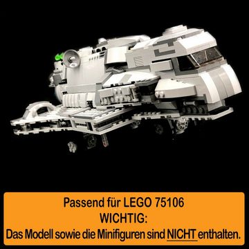 AREA17 Standfuß Acryl Display Stand für LEGO 75106 Imperial Assault Carrier (verschiedene Winkel und Positionen einstellbar, zum selbst zusammenbauen), 100% Made in Germany