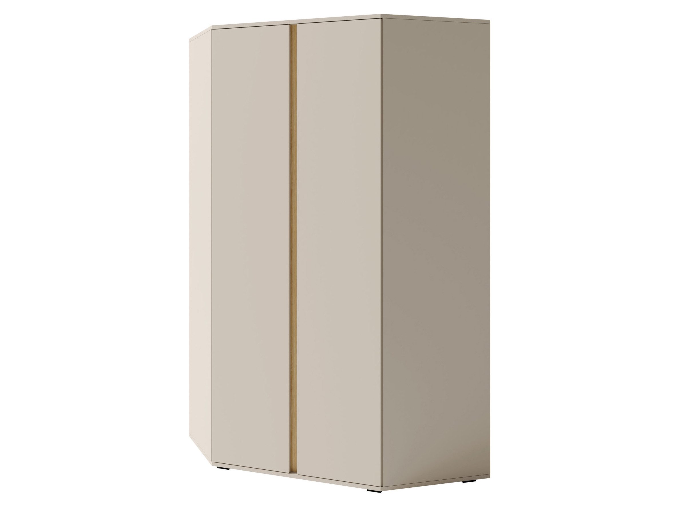 Beautysofa Eckschrank LICO 2-türig – Kleiderschrank mit 8 Regalböden, 2 Kle günstig online kaufen