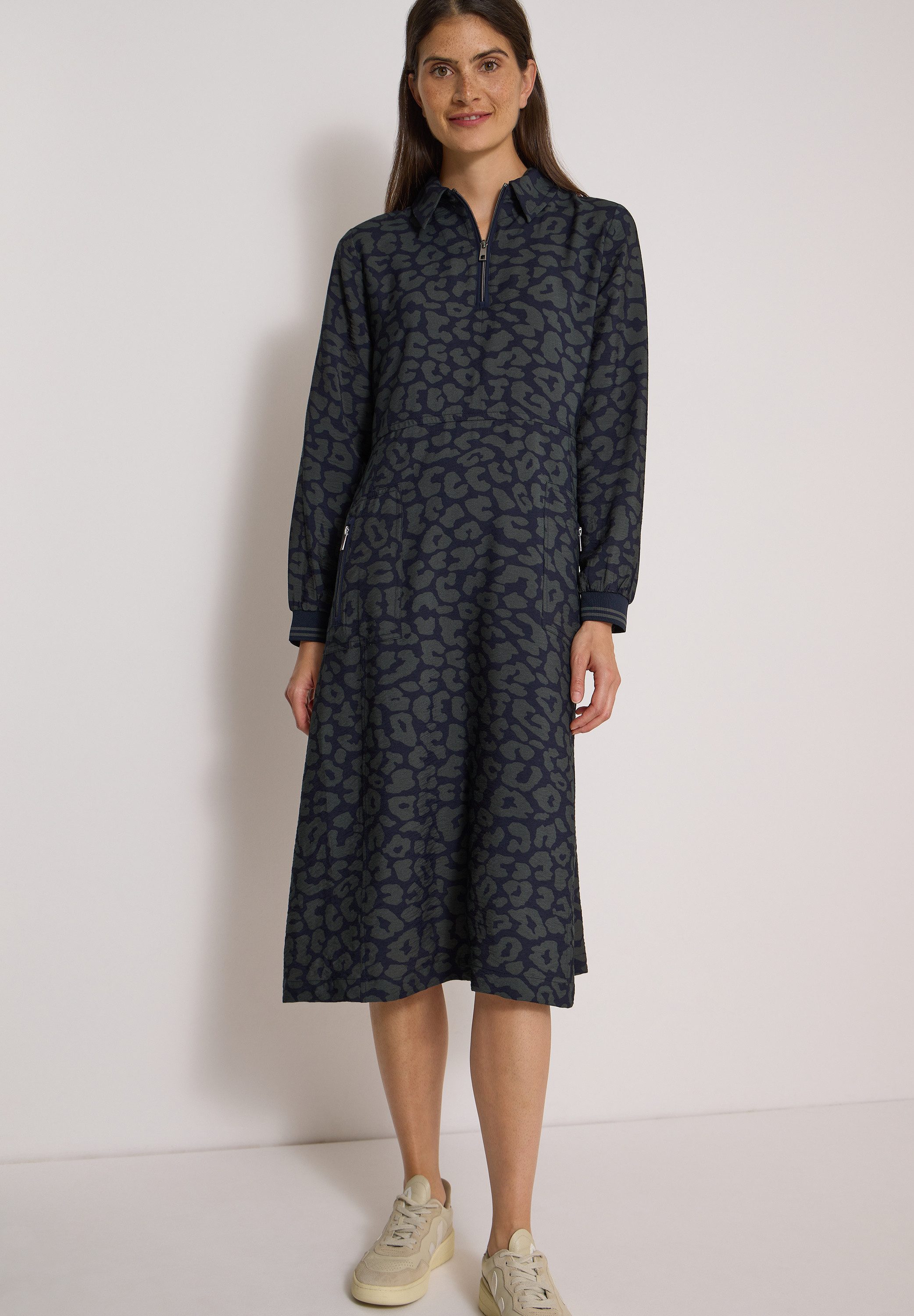 CECIL Blusenkleid mit Leo-Muster