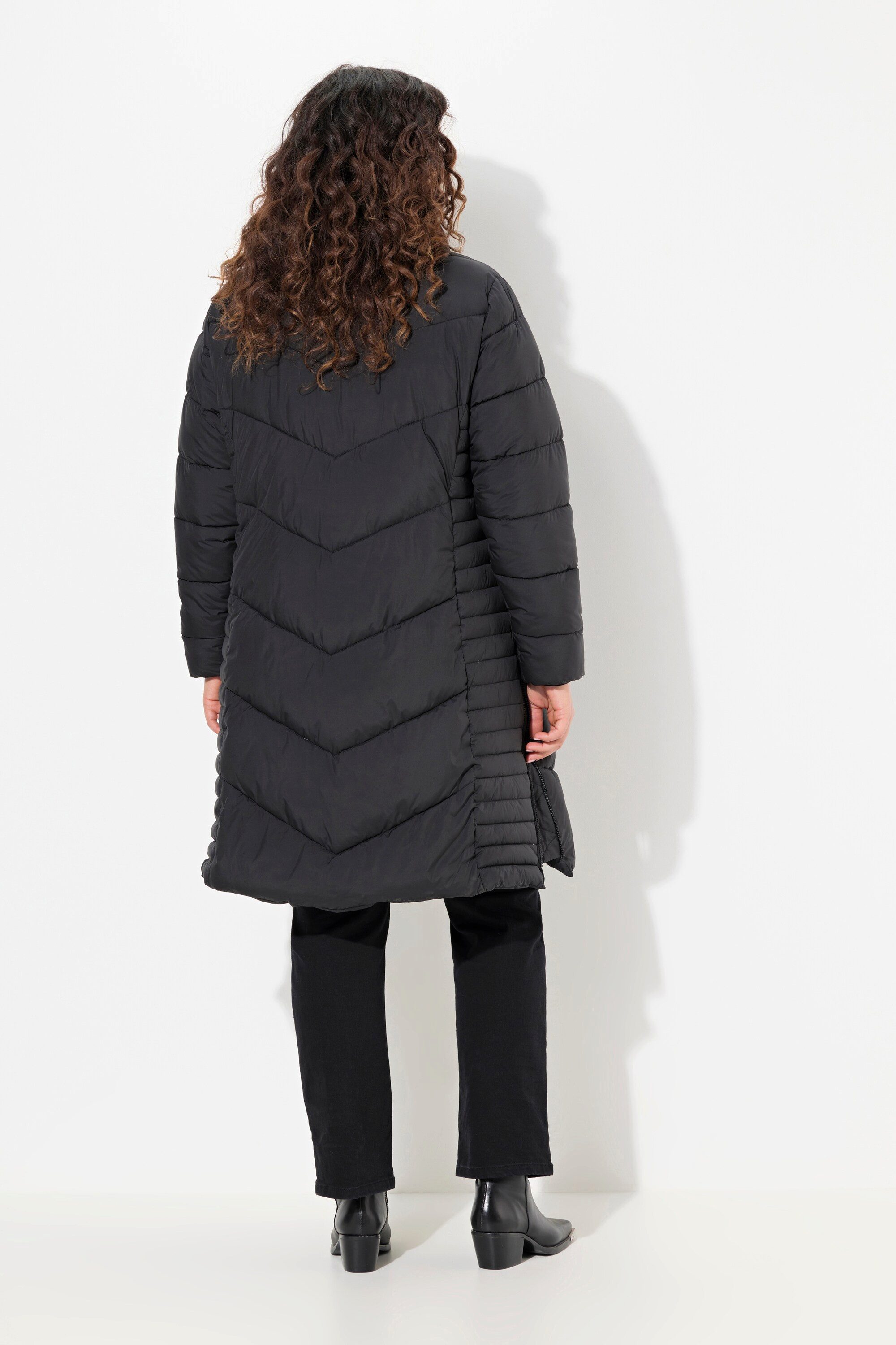 Ulla Popken Steppmantel HYPRAR Steppmantel wasserabweisend Seiten-Zipper