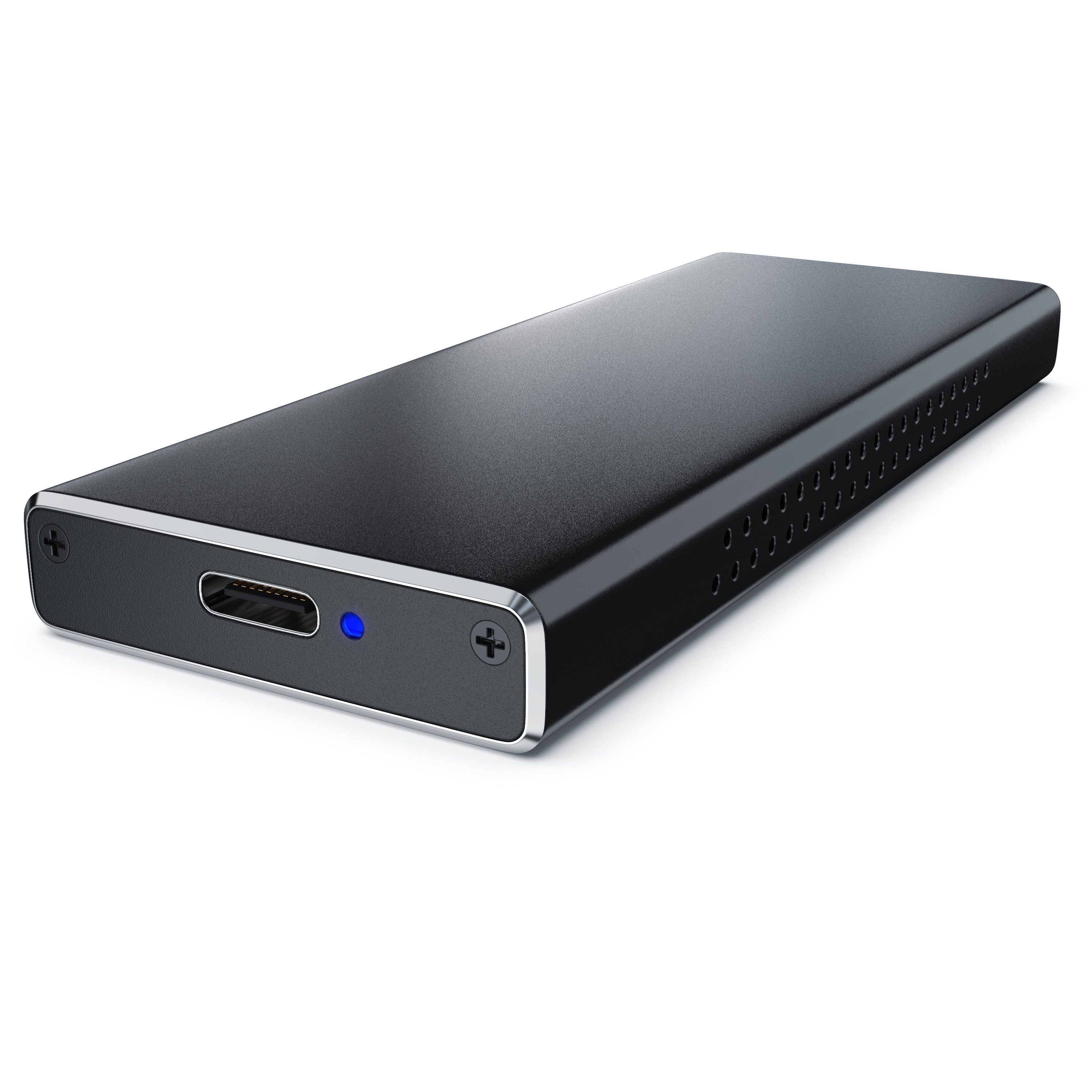 CSL Festplatten-Gehäuse für NVME M.2 SSDs, USB 3.2 Gen2 Festplattengehäuse aus Aluminium, (1 St), M.2 Key-M PCIe extern, unterstützt UASP, Plug & Play, Typ C auf Typ A