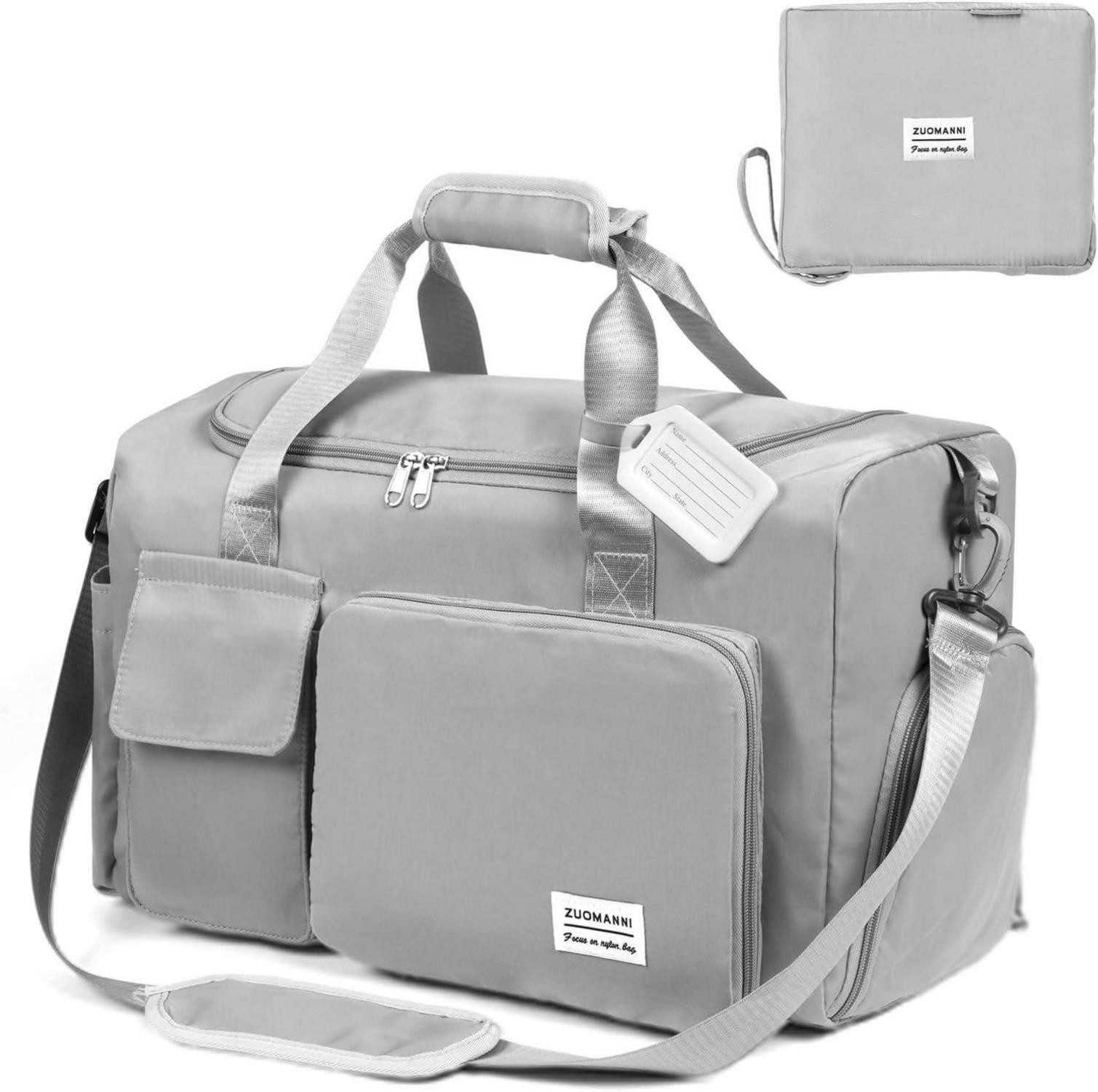 Reisetasche 36L Faltbare Reisetasche Wasserdicht Weekender Urlaubstasche Herren